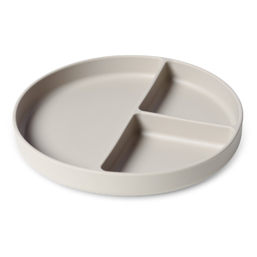 nuuroo - Ruminddelt silikone tallerken - 100% LFGB silikone - Cobblestone