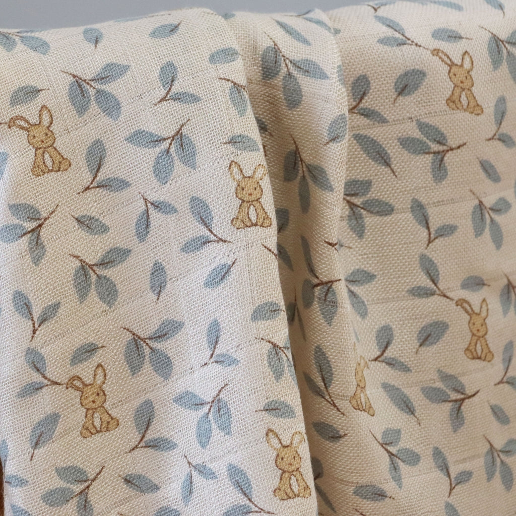 nuuroo - Svøb - 100% økologisk bambus - 110x110 cm - Bunny Leaf