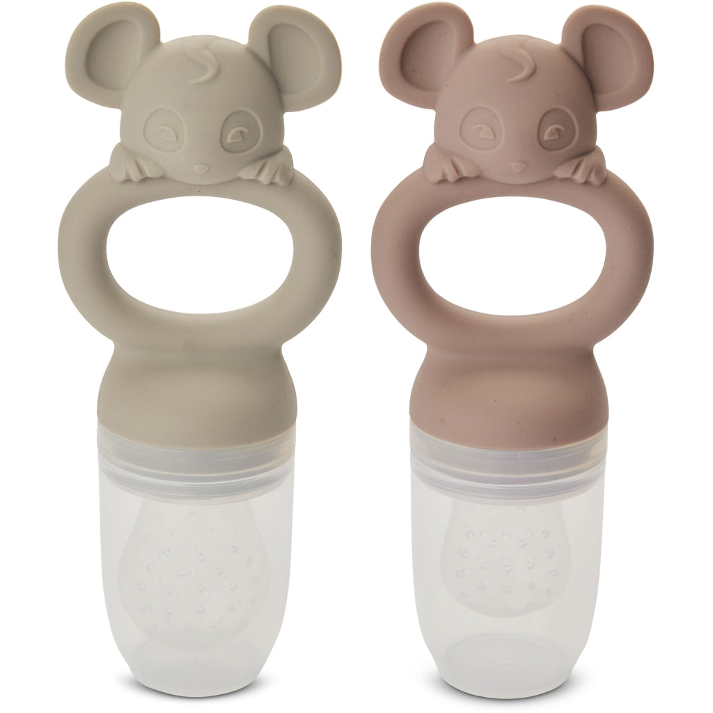 nuuroo - Silikone frugtsut 2-PAK - LFGB silikone - Rose/Cobblestone