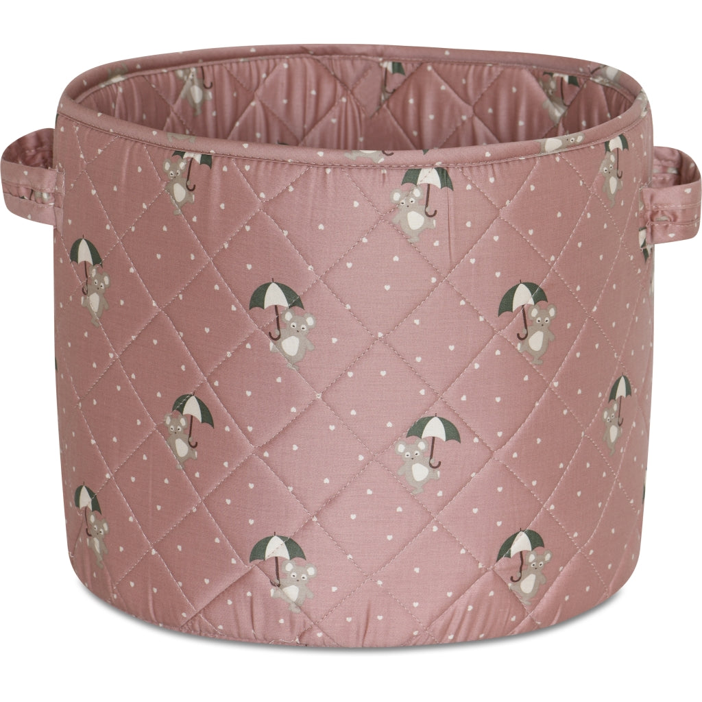 nuuroo - Quiltet opbevaringskurv - 38 cm - Økologisk bomuld - Umbrella
