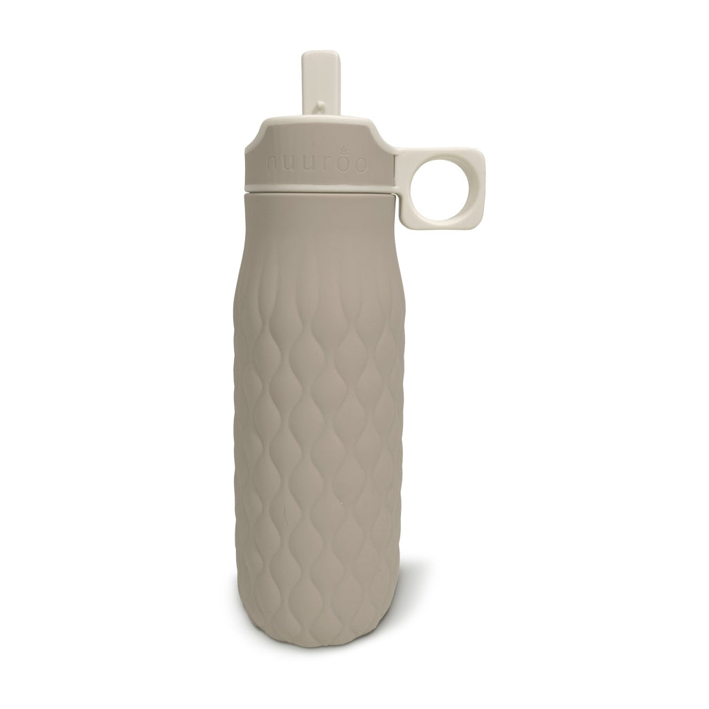 nuuroo - Silikone drikkeflaske - Vandflaske - 400 ml - Cobblestone