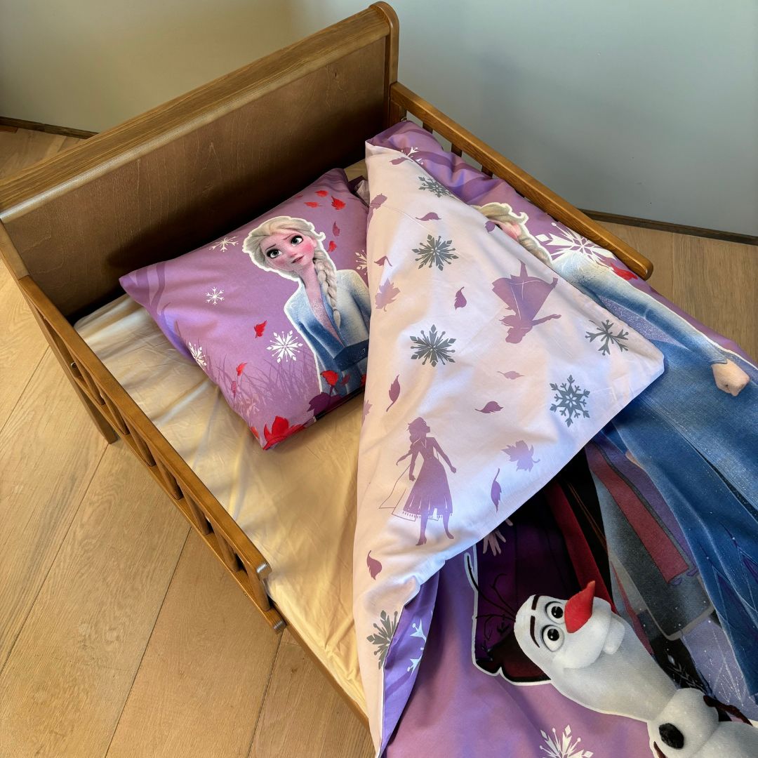 B - Junior sengetøj - Selvlysende sengetøj - 100x140 cm - 100% Bomuld - Frozen