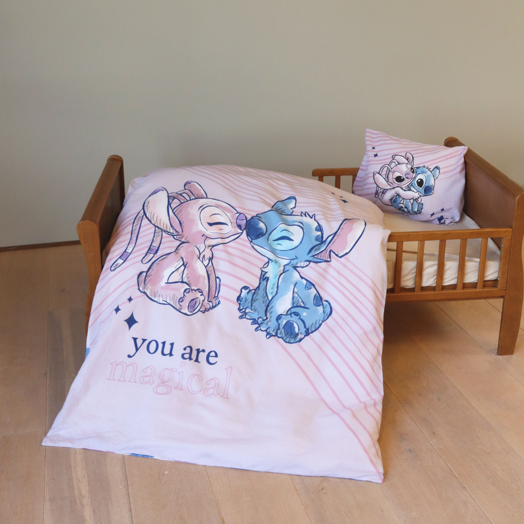 B - Junior sengetøj - 100x140 cm - 100% Bomuld - Lilo