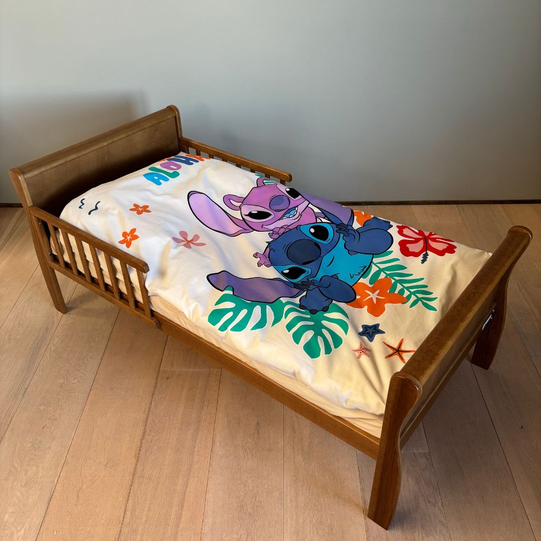 B - Junior sengetøj - Selvlysende sengetøj - 100x140 cm - 100% Bomuld - Lilo