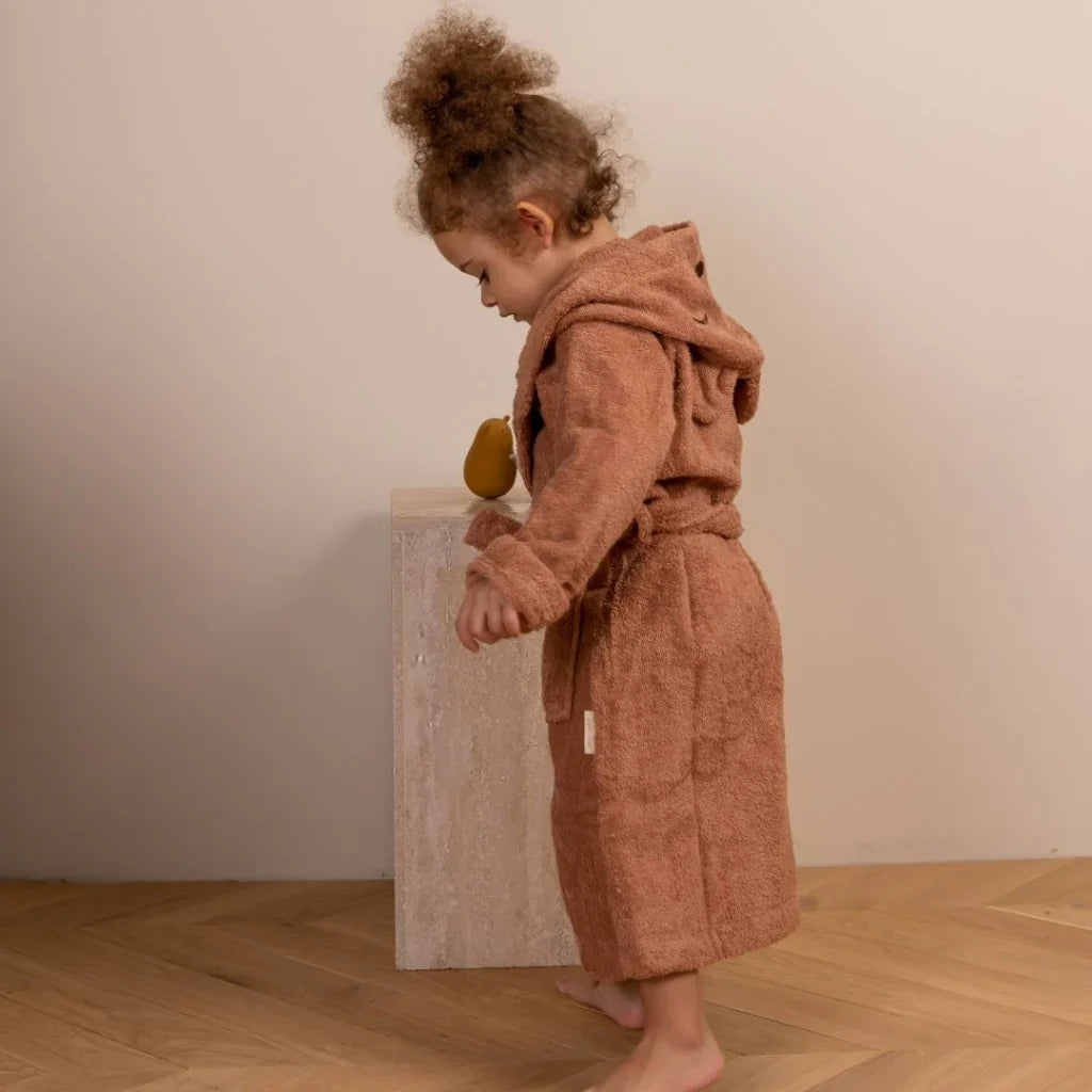 nuuroo - Frotté badekåbe til børn - 3-4 år - Økologisk bomuld - Cork