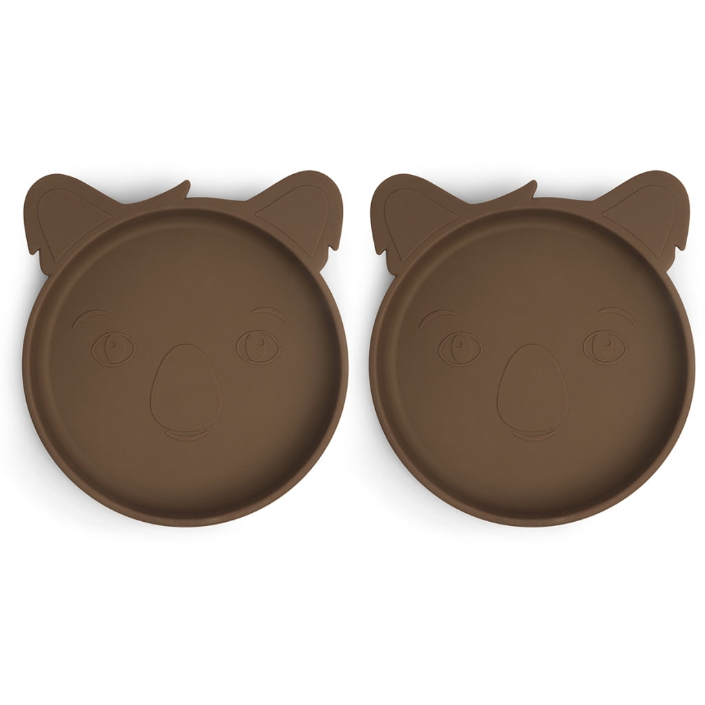 nuuroo - Silikone tallerken - 2-pak - 100% LFGB silikone - Acorn