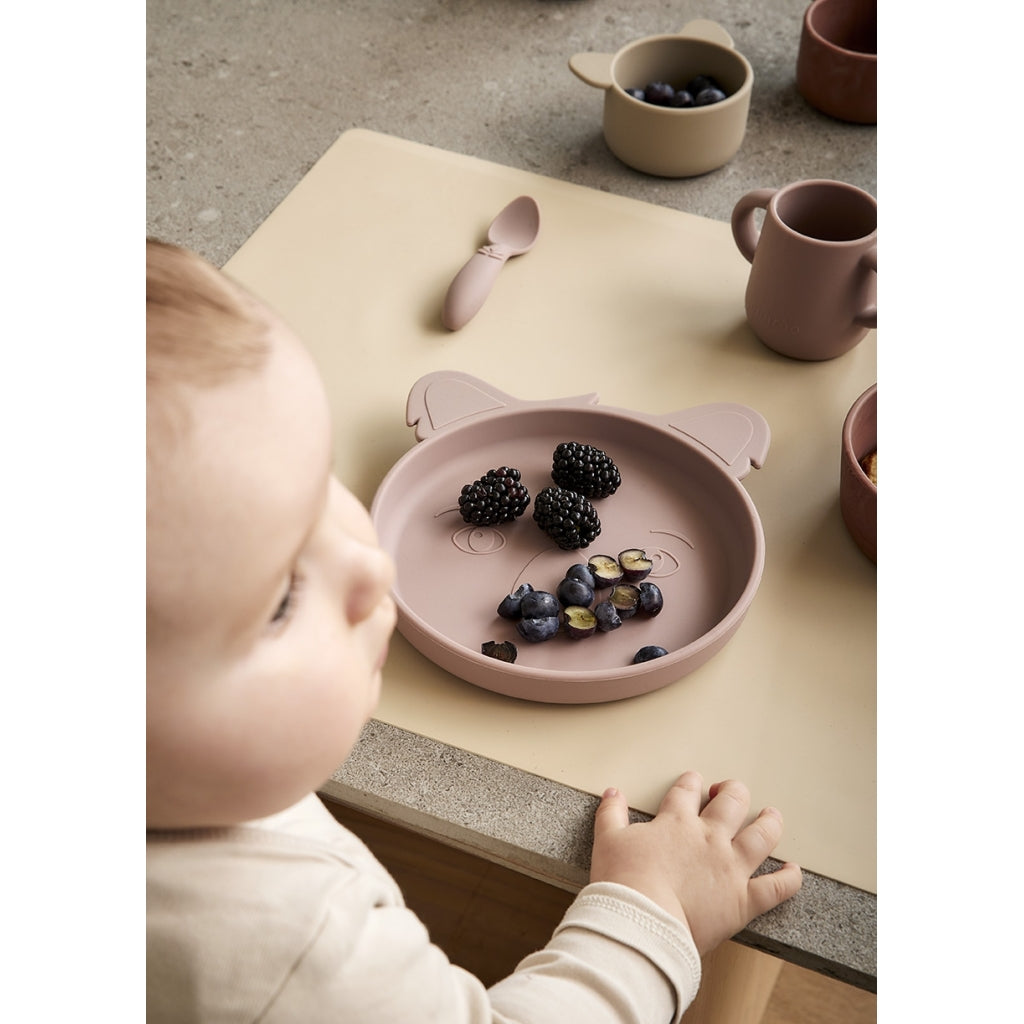 nuuroo - Silikone tallerken - 2-pak - 100% LFGB silikone - Woodrose