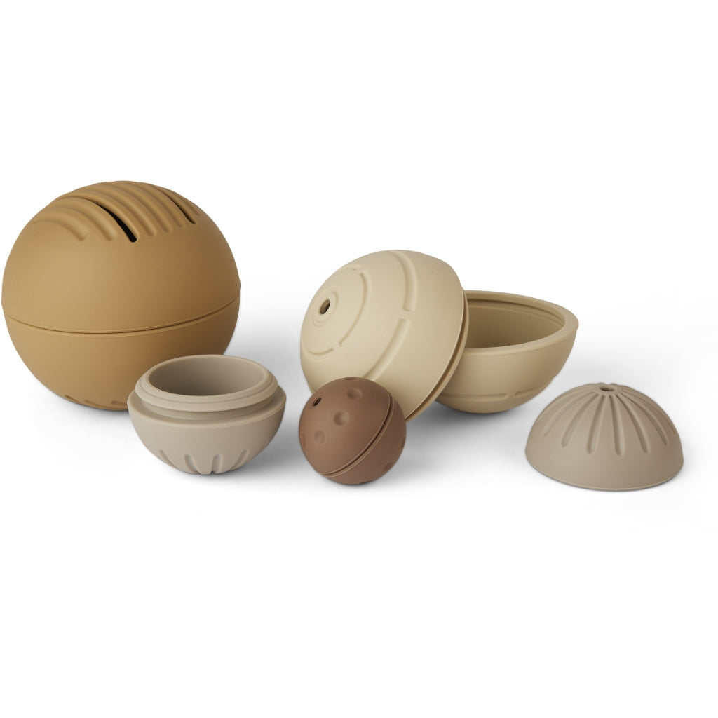 nuuroo - Aktivitetsbolde til små børn - 4-pak - Brown mix