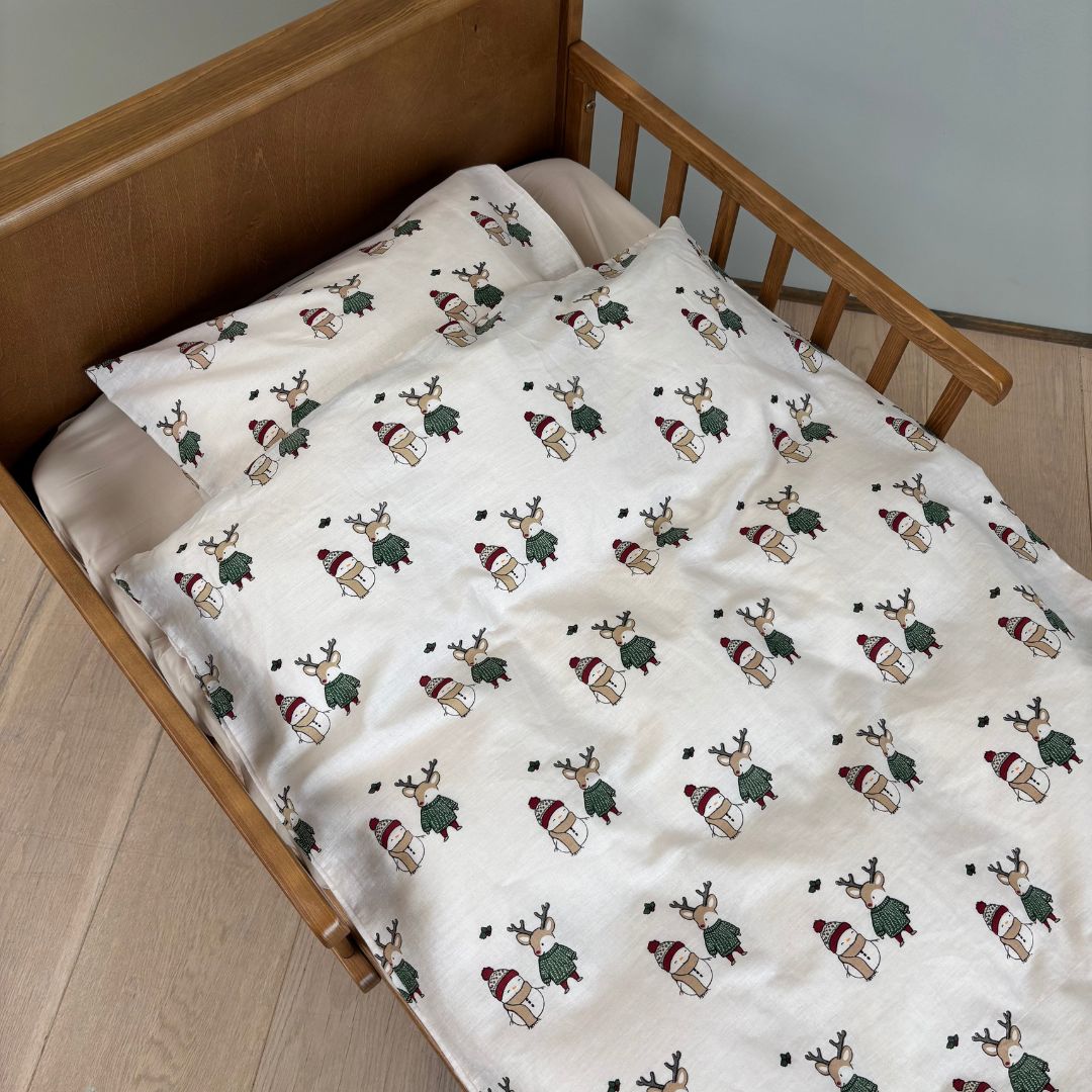By Mats - Junior sengetøj - 100% Blødt bomuld - 100x140 cm - Winter Friends