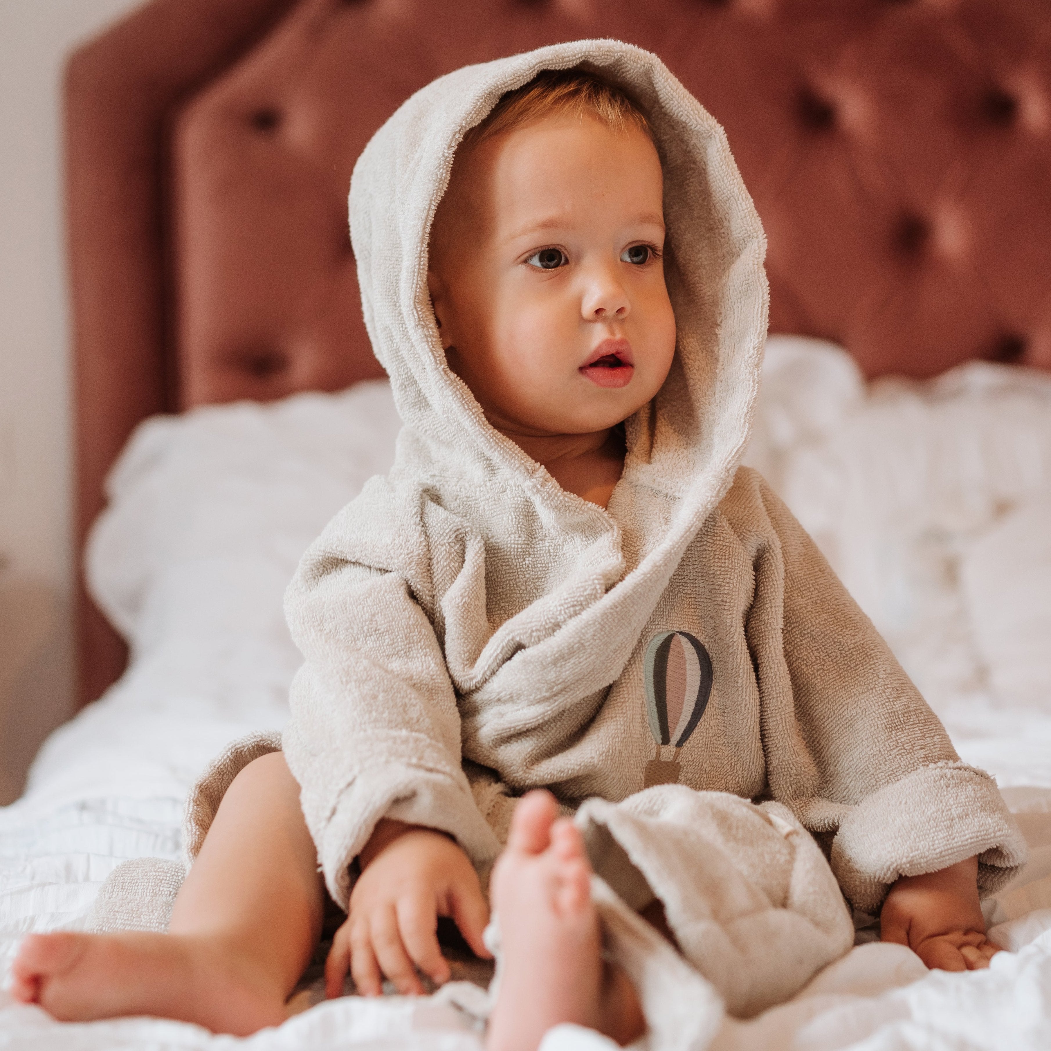 Petu Petu - Badekåbe til børn - 1-2 år - Bomuld - Luftballon