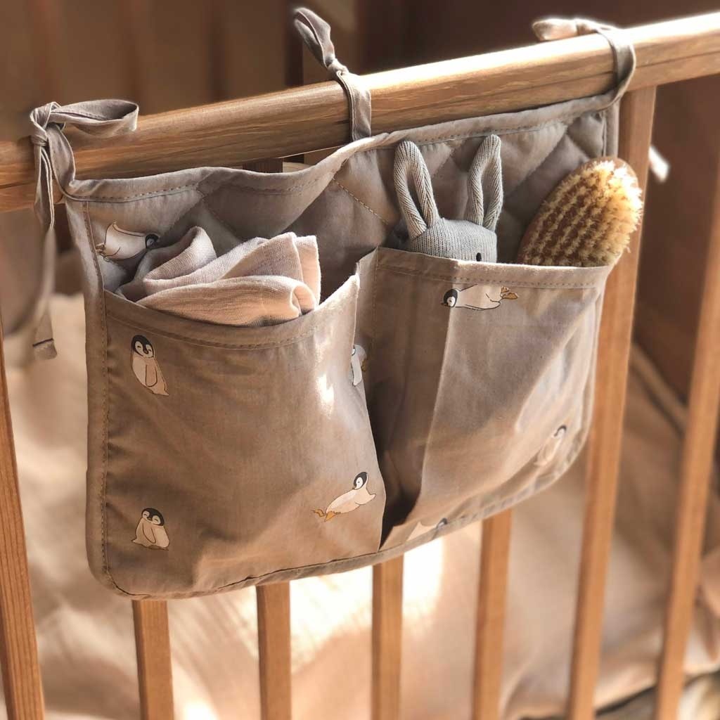 Petu Petu - Sengelomme med to lommer - 32x22 cm - Teddy