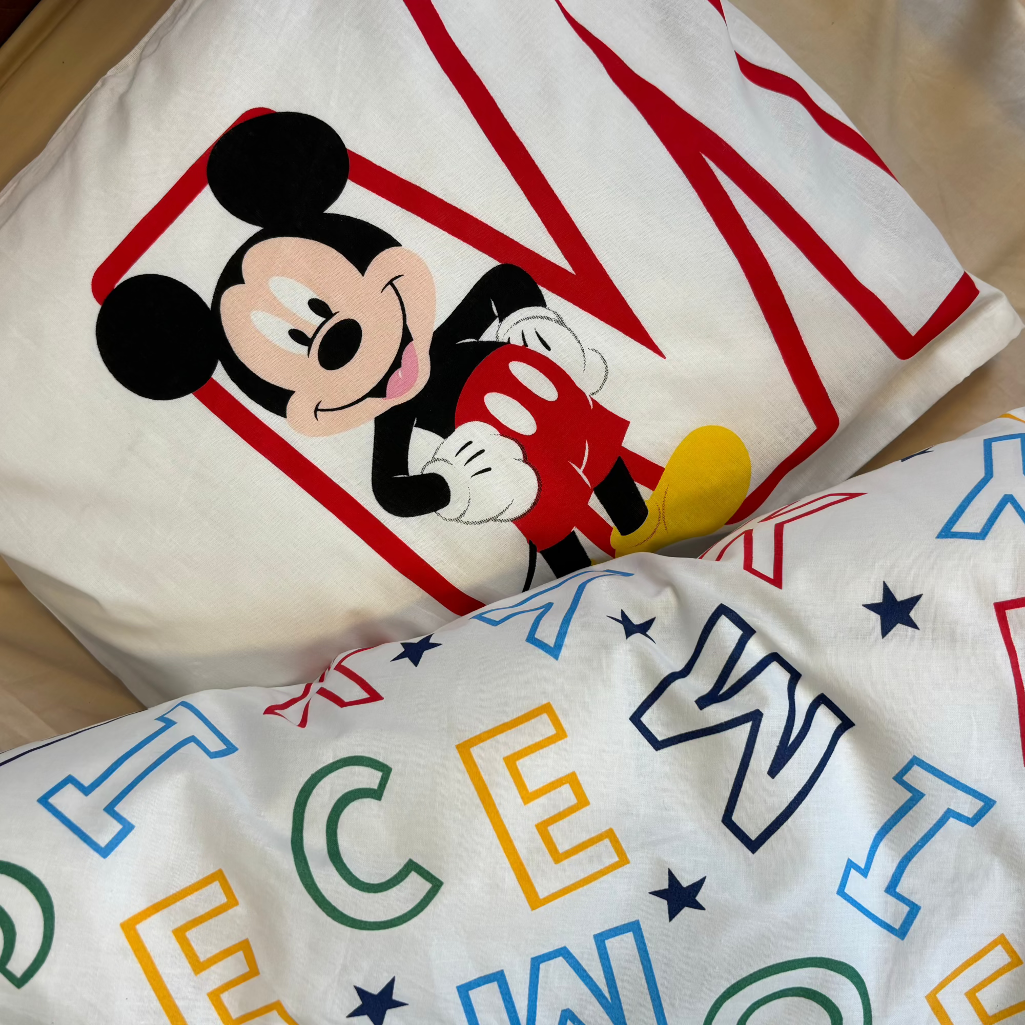 B - Junior sengetøj - Mickey - 100x140 cm - 100% Bomuld