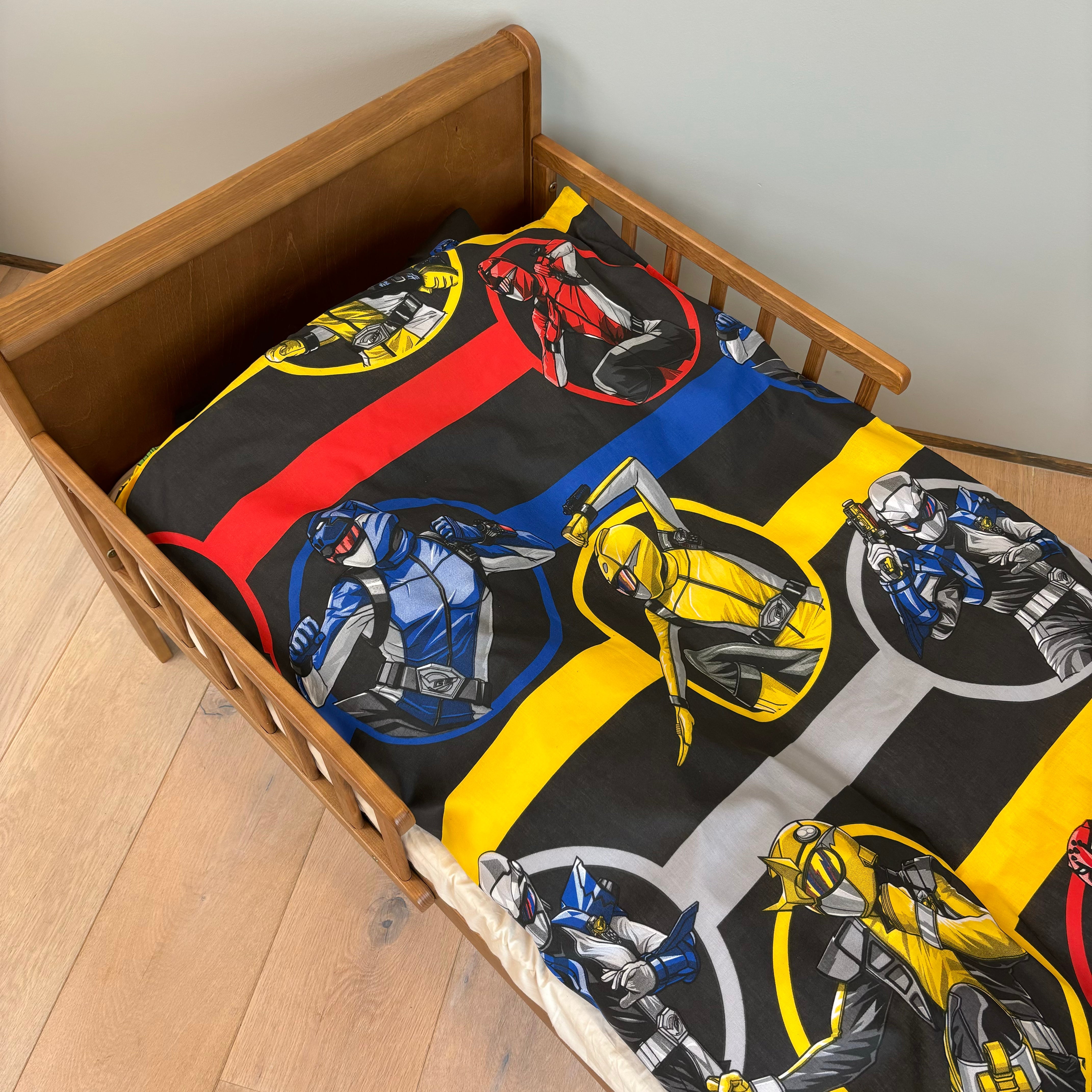 B - Junior sengetøj - Power Rangers - 100x140 cm - 100% Bomuld