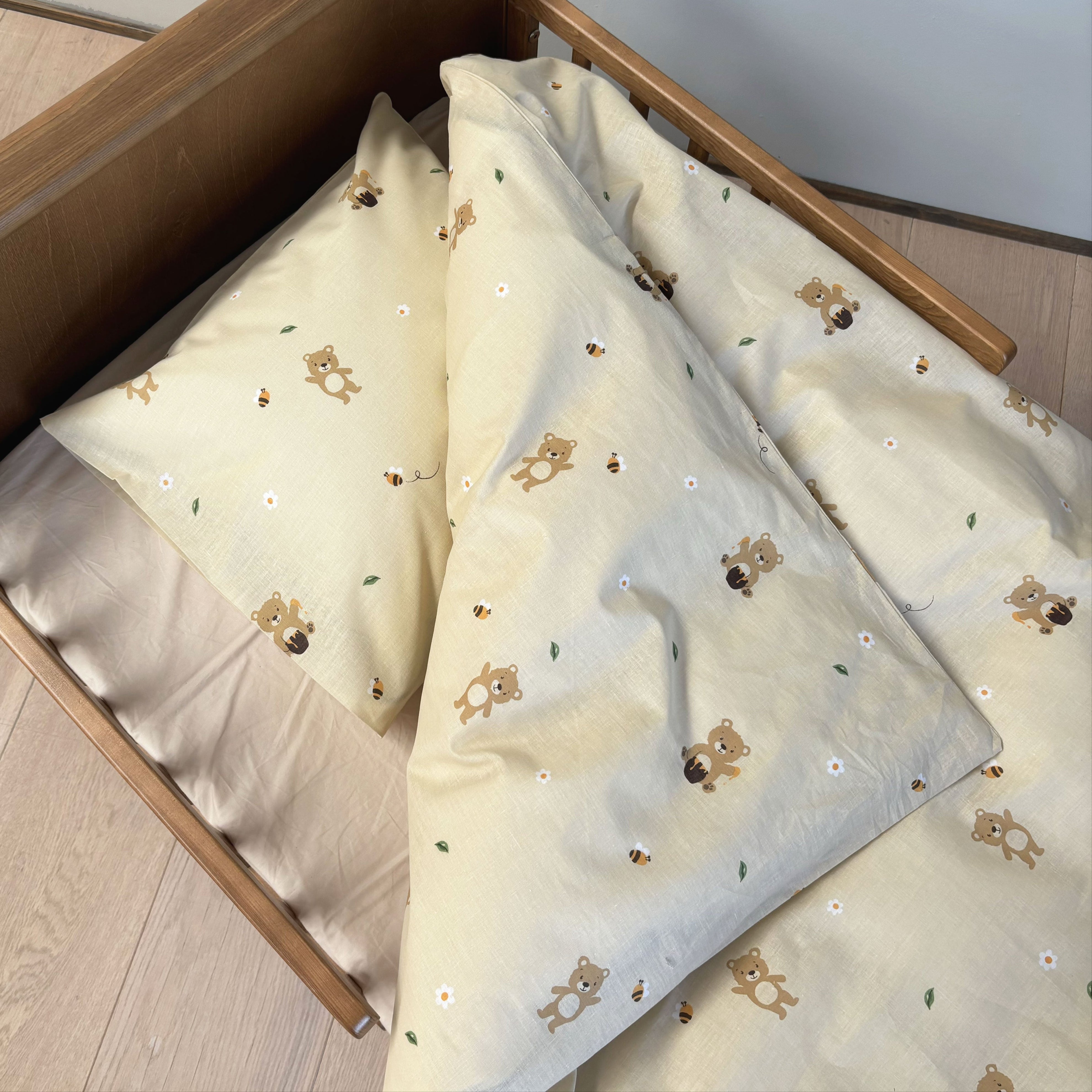 By Mats - Junior sengetøj - 100% Blødt bomuld - 100x140 cm - Teddy