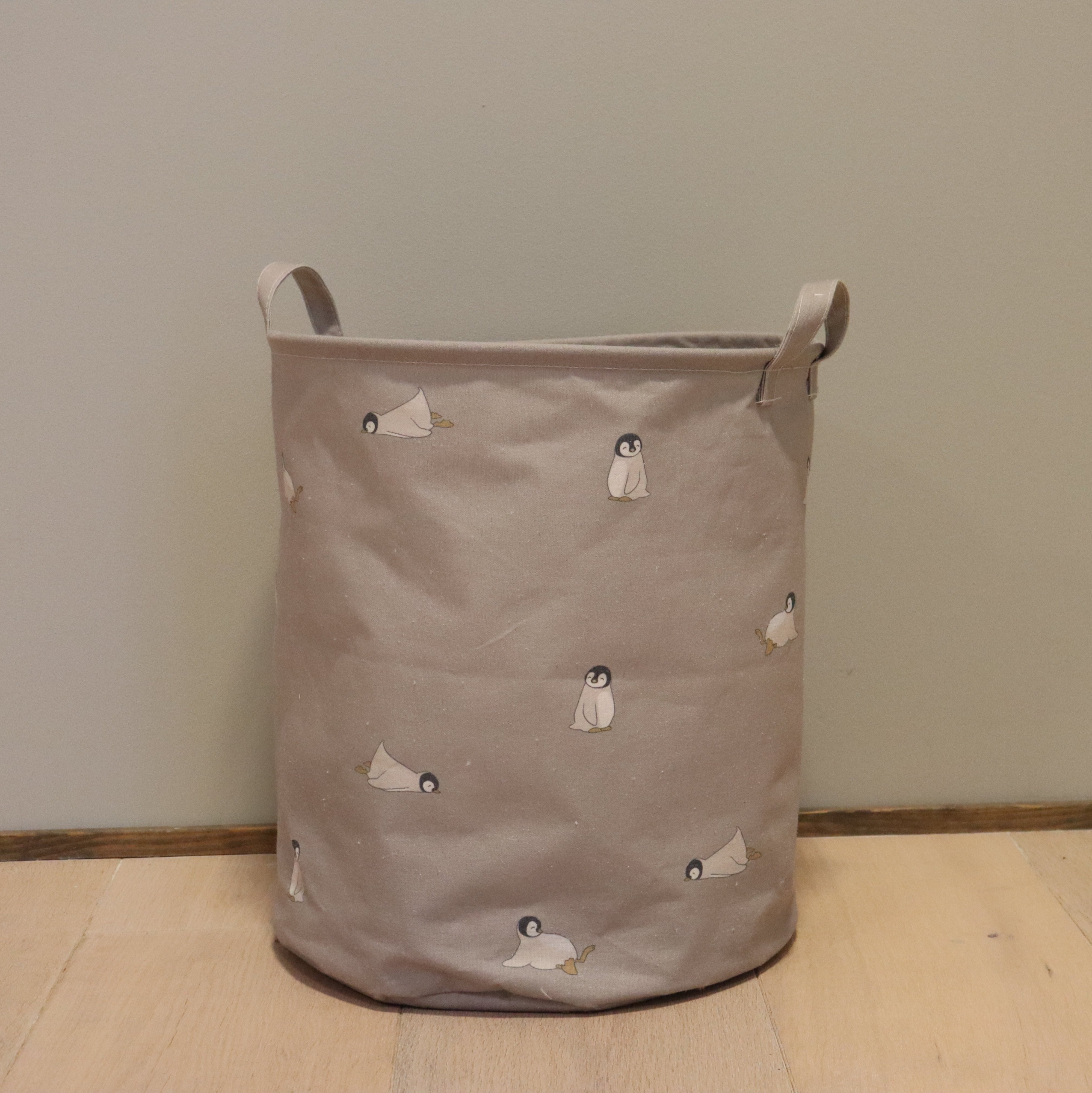 Petu Petu - Lille opbevaringskurv i bomuld - Pingvin