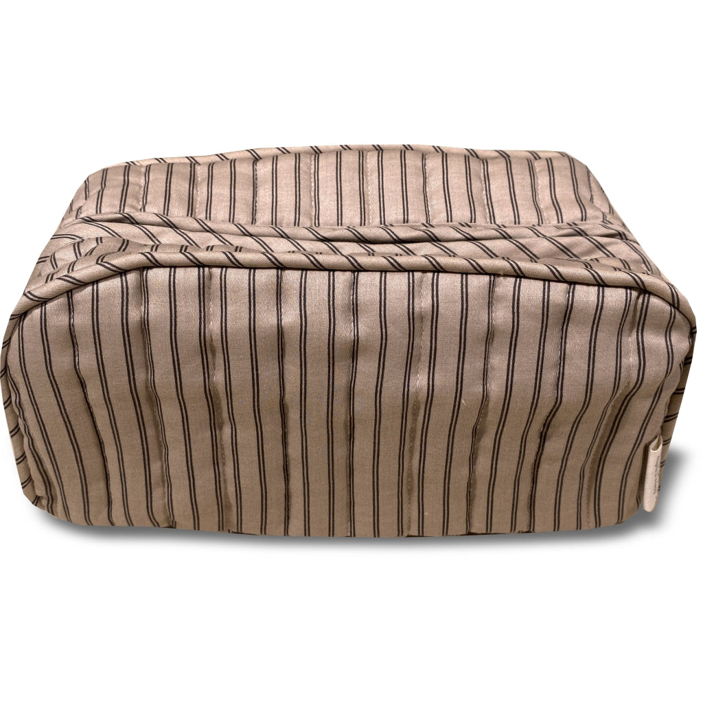 nuuroo - Toilettaske - Økologisk bomuld - 24x10 cm - Cream stripe