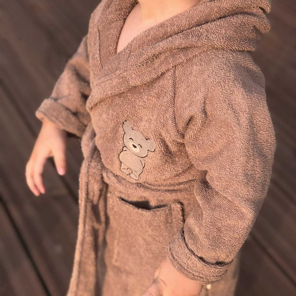 Petu Petu - Badekåbe til børn - 7-8 år - Bomuld - Teddy