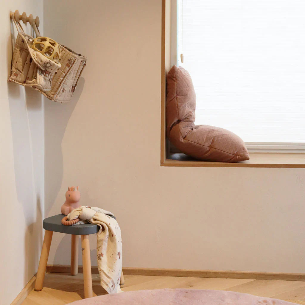 nuuroo - Quiltet opbevaringskurv - 2-pak - Økologisk bomuld - Unicorn