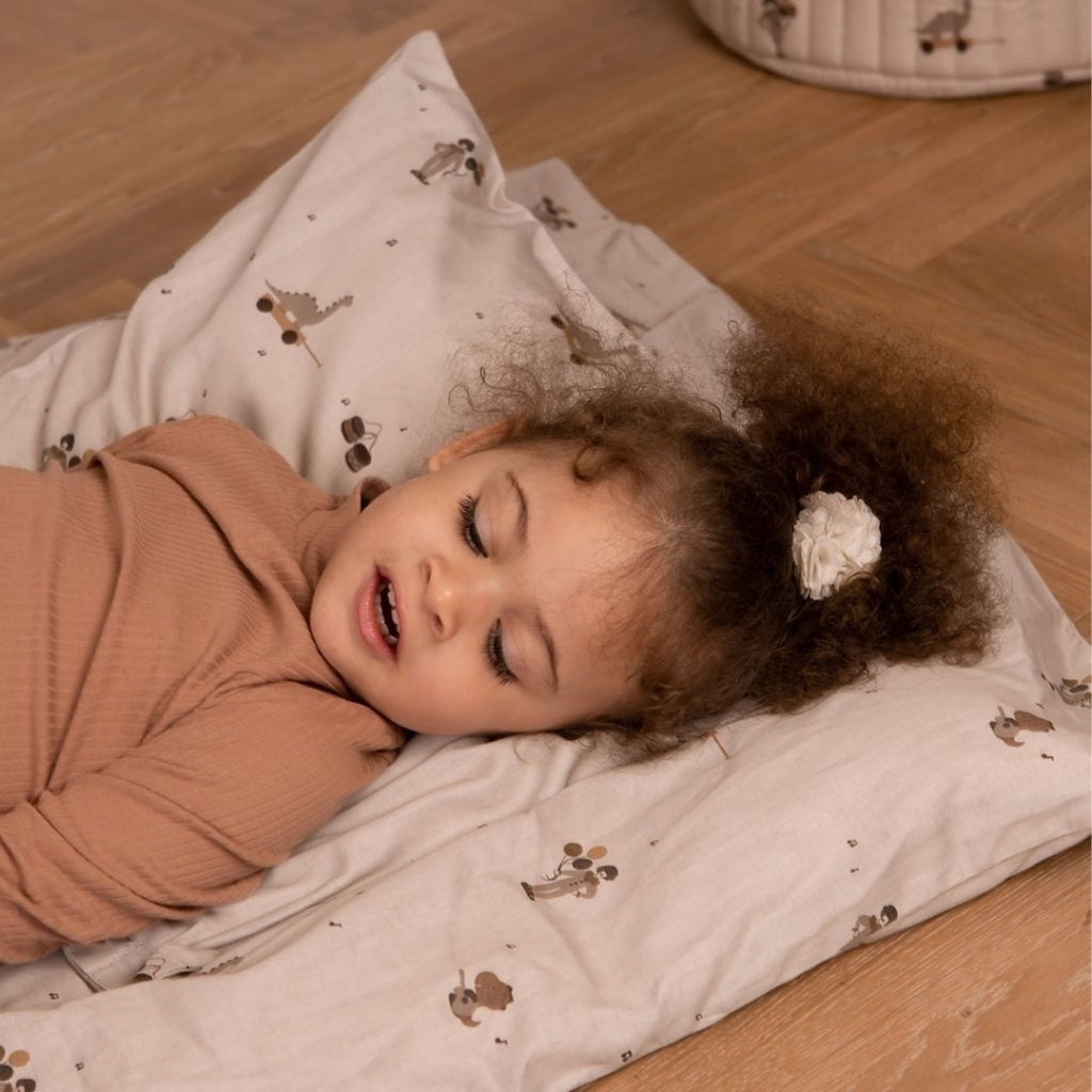 nuuroo - Senior sengetøj - 100% økologisk bomuld - Music Dino