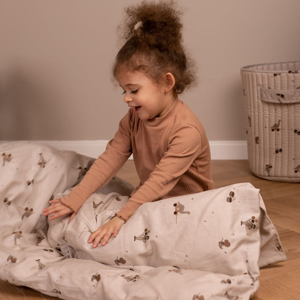 nuuroo - Senior sengetøj - 100% økologisk bomuld - Music Dino