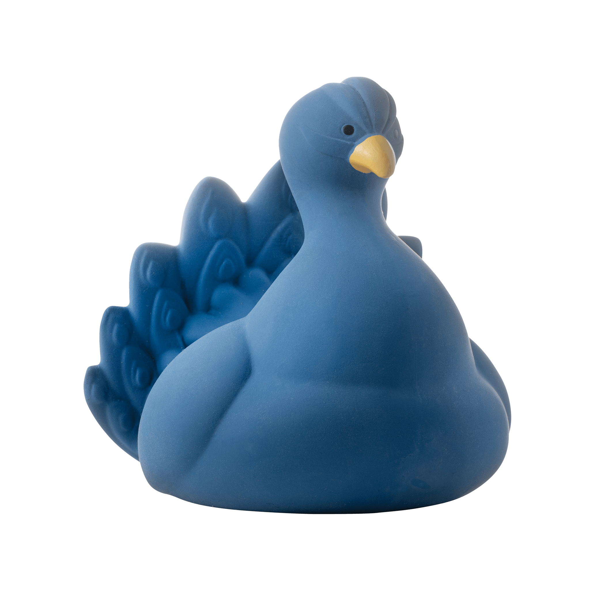 Natruba - Badedyr i naturgummi - Mørkeblå påfugl