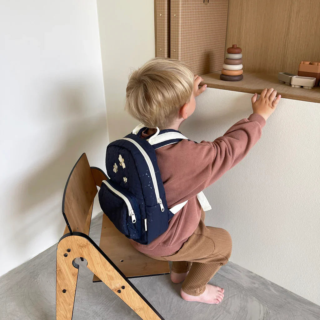 nuuroo - Quilted rygsæk til børn - Børnehavetaske - Black iris