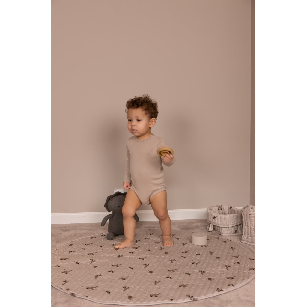 nuuroo - Legetæppe til små børn - Økologisk bomuld - 100 cm - Music Dino