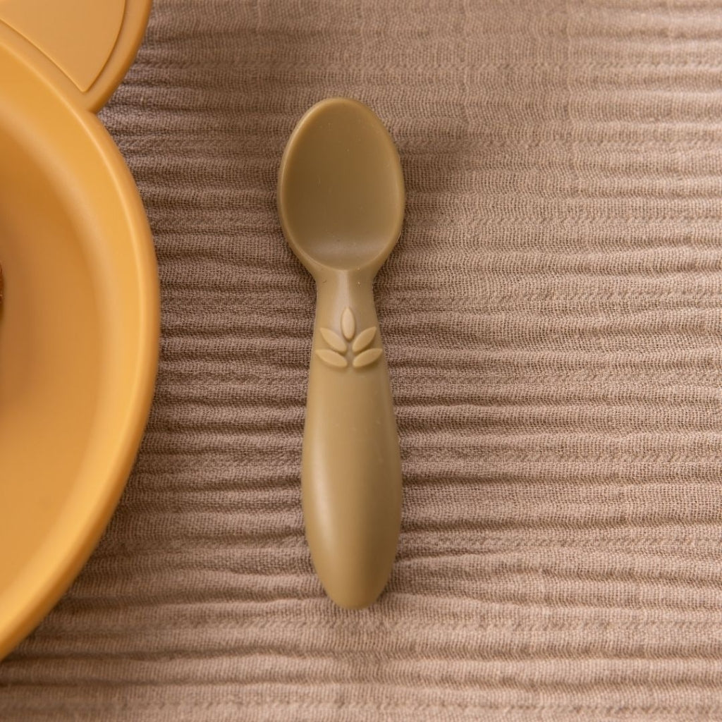 nuuroo - Silikone spisesæt - 4-pak - 100% LFGB silikone - Olive green