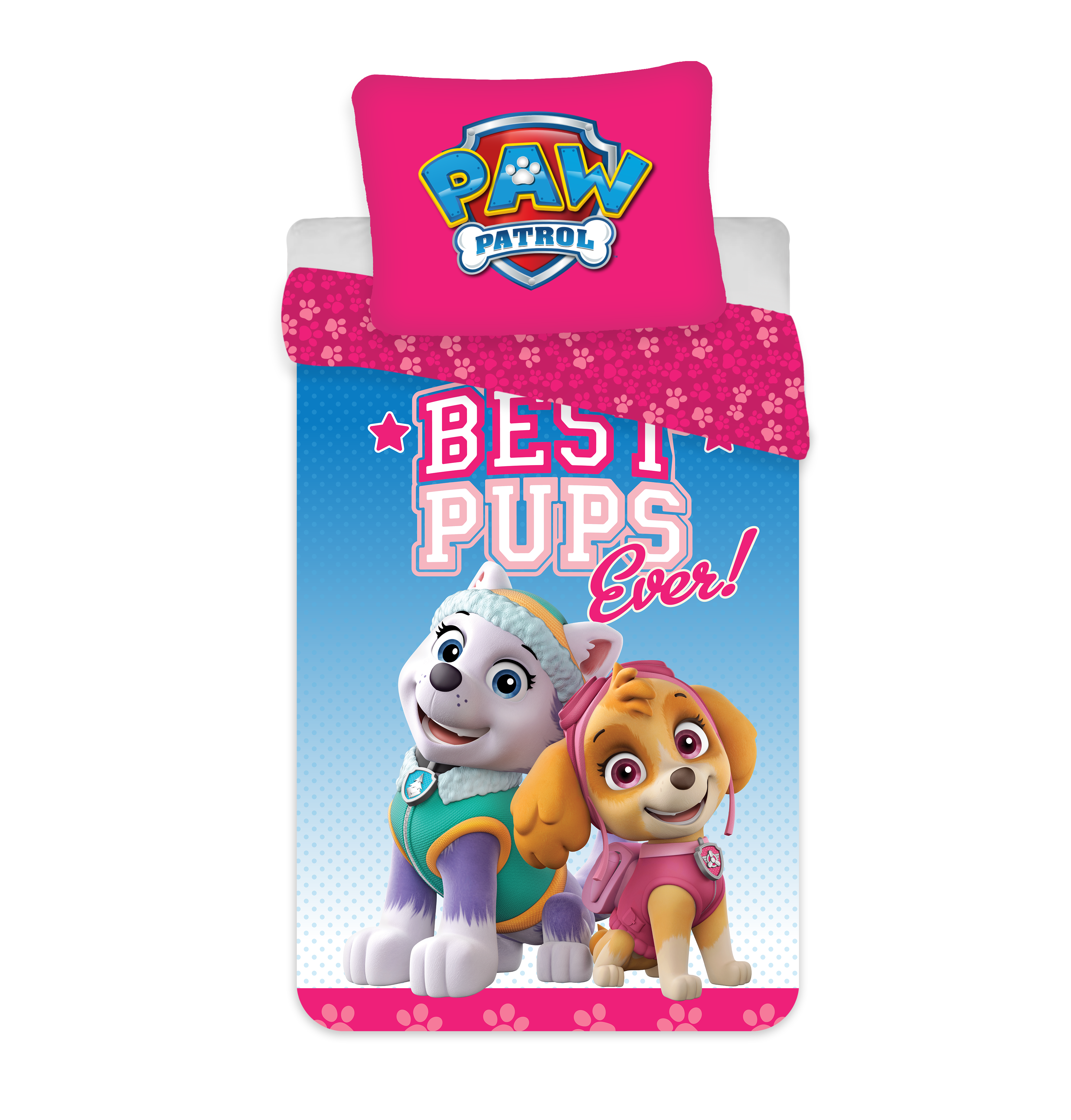 B - Junior sengetøj - Paw Patrol - 100x140 cm - 100% Bomuld