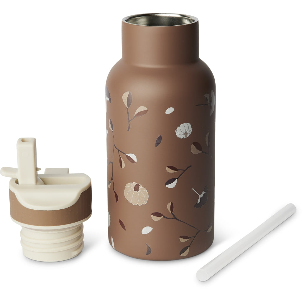 nuuroo - Termoflaske i rustfrit stål - Drikkeflaske - 350 ml - Pumpkin flower