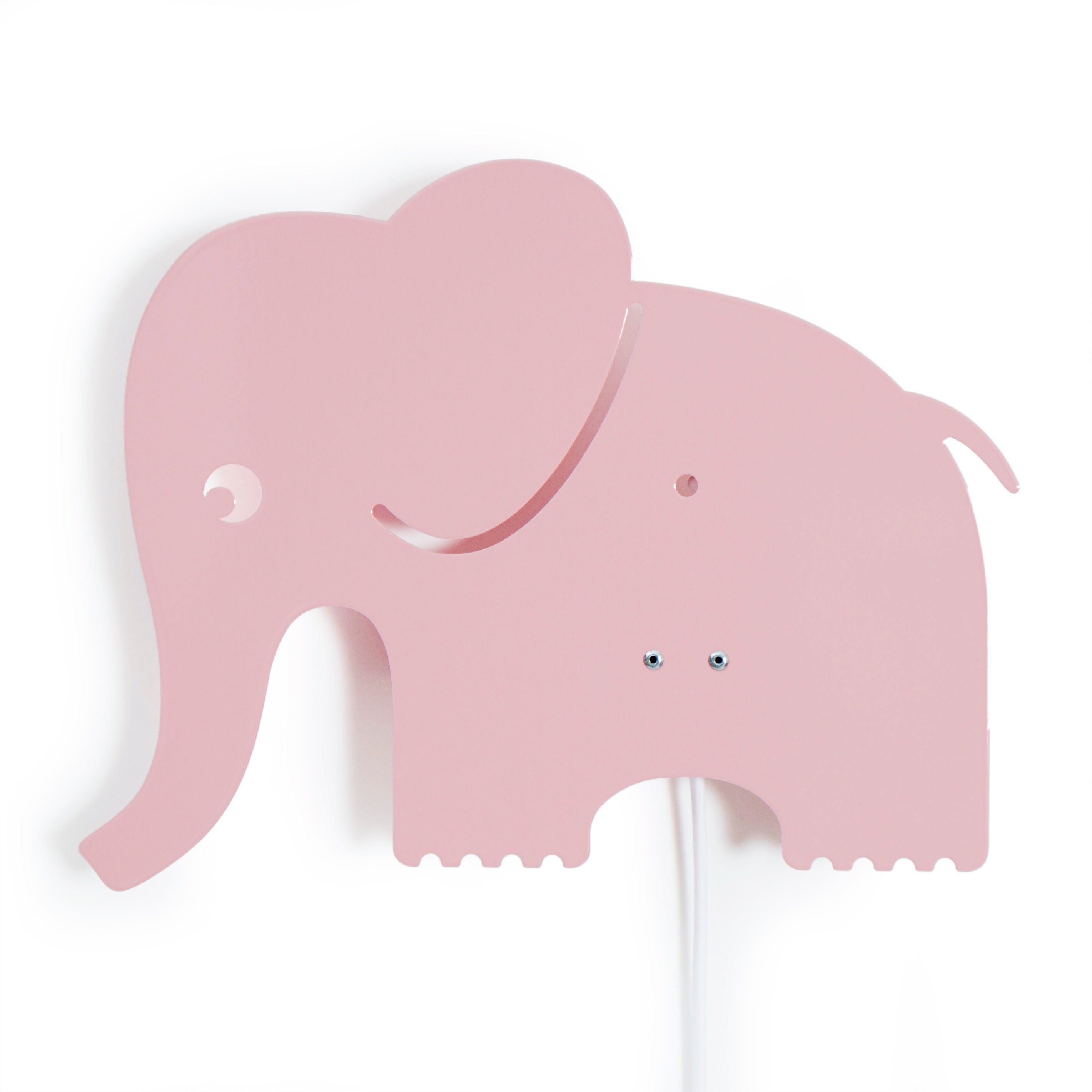 Roommate - Væglampe til børn - Elefant lampe - 23x29 cm - Pale Rose