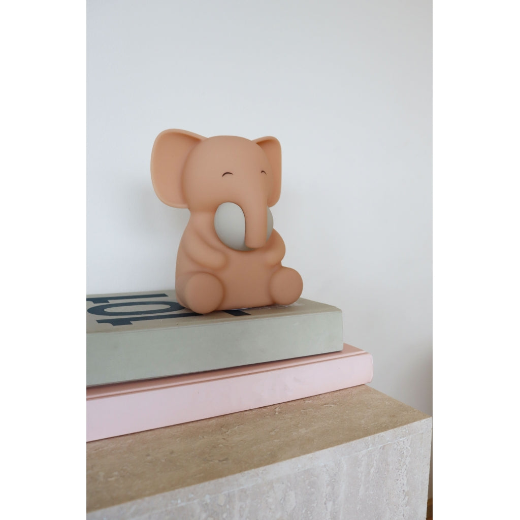 nuuroo - Silikone natlampe - Vågelampe til børn - Rose Dust