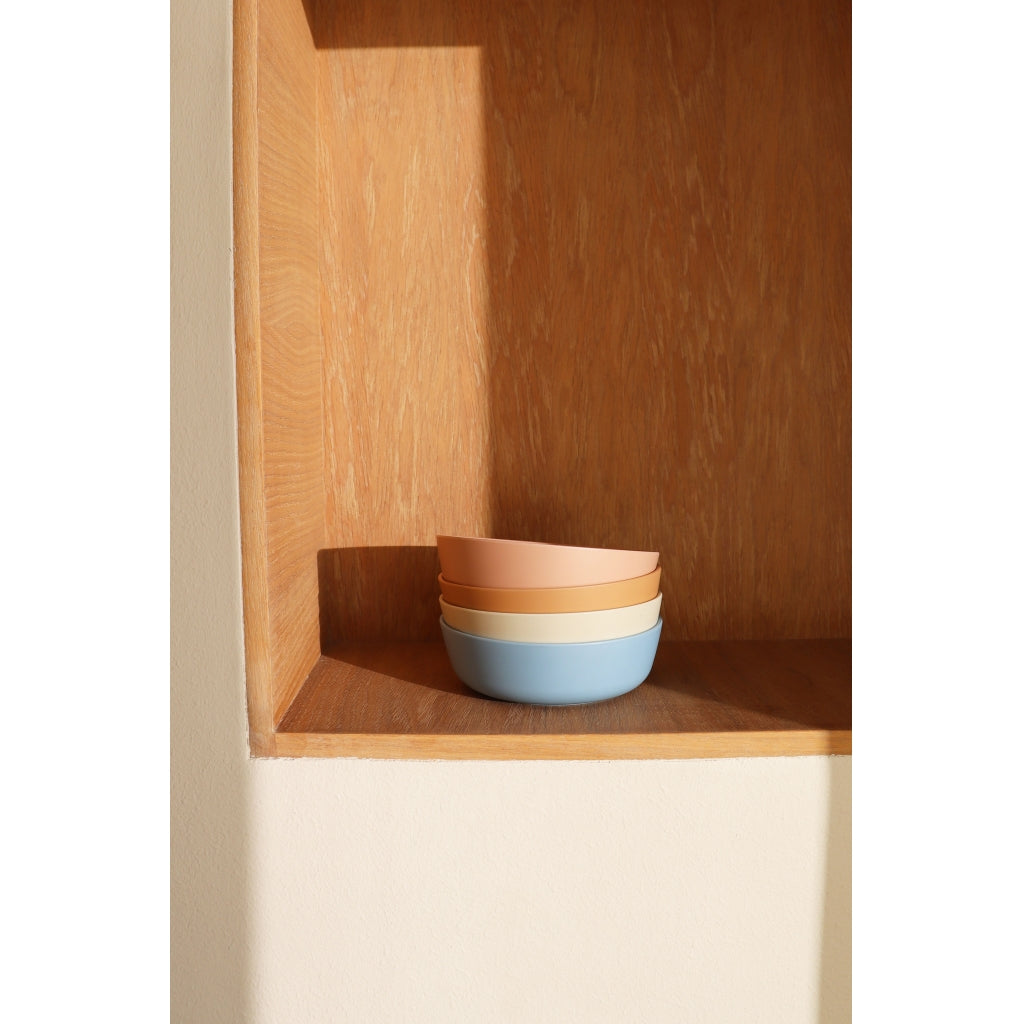 nuuroo - Dybe tallerkner - 2-pak - 100% bioplast - Rose mix