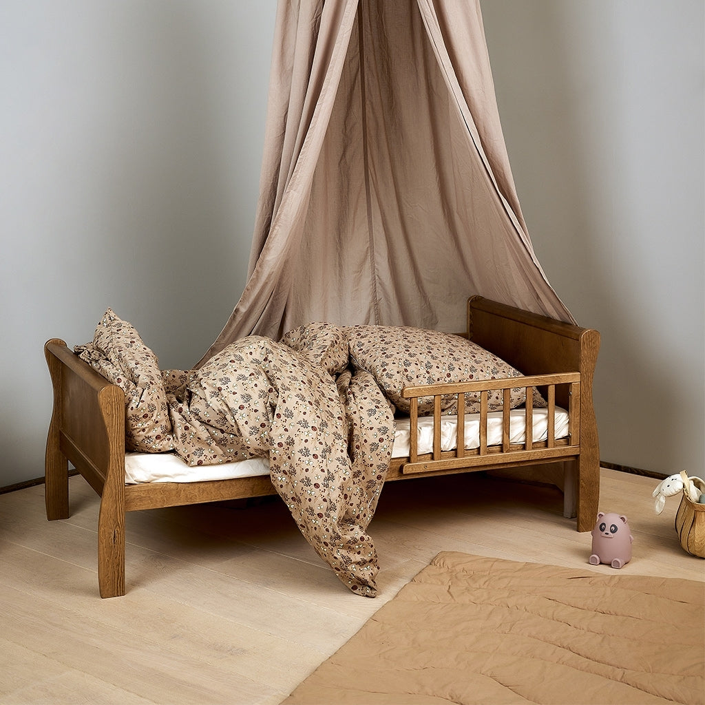 nuuroo - Senior sengetøj - 100% økologisk bomuld - Sand Flower Bee