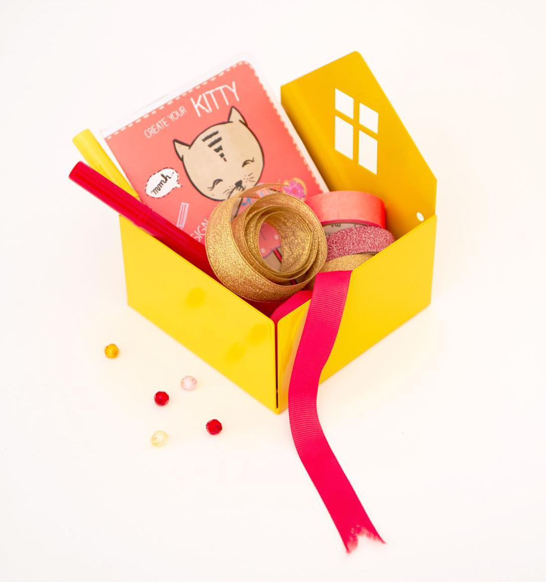 Roommate - Opbevaringskasse - Byhus - Gult