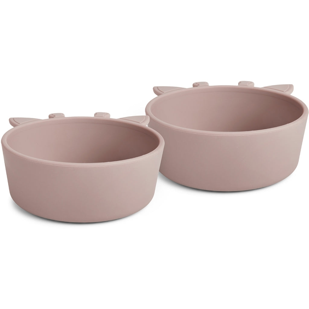 nuuroo - Dyb silikone tallerken - 2-pak - 100% LFGB silikone - Woodrose