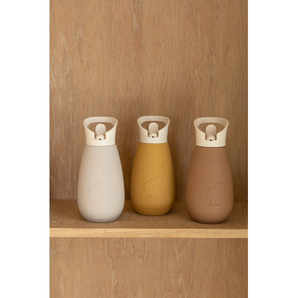 nuuroo - Silikone drikkeflaske - Vandflaske - 350 ml - Creme