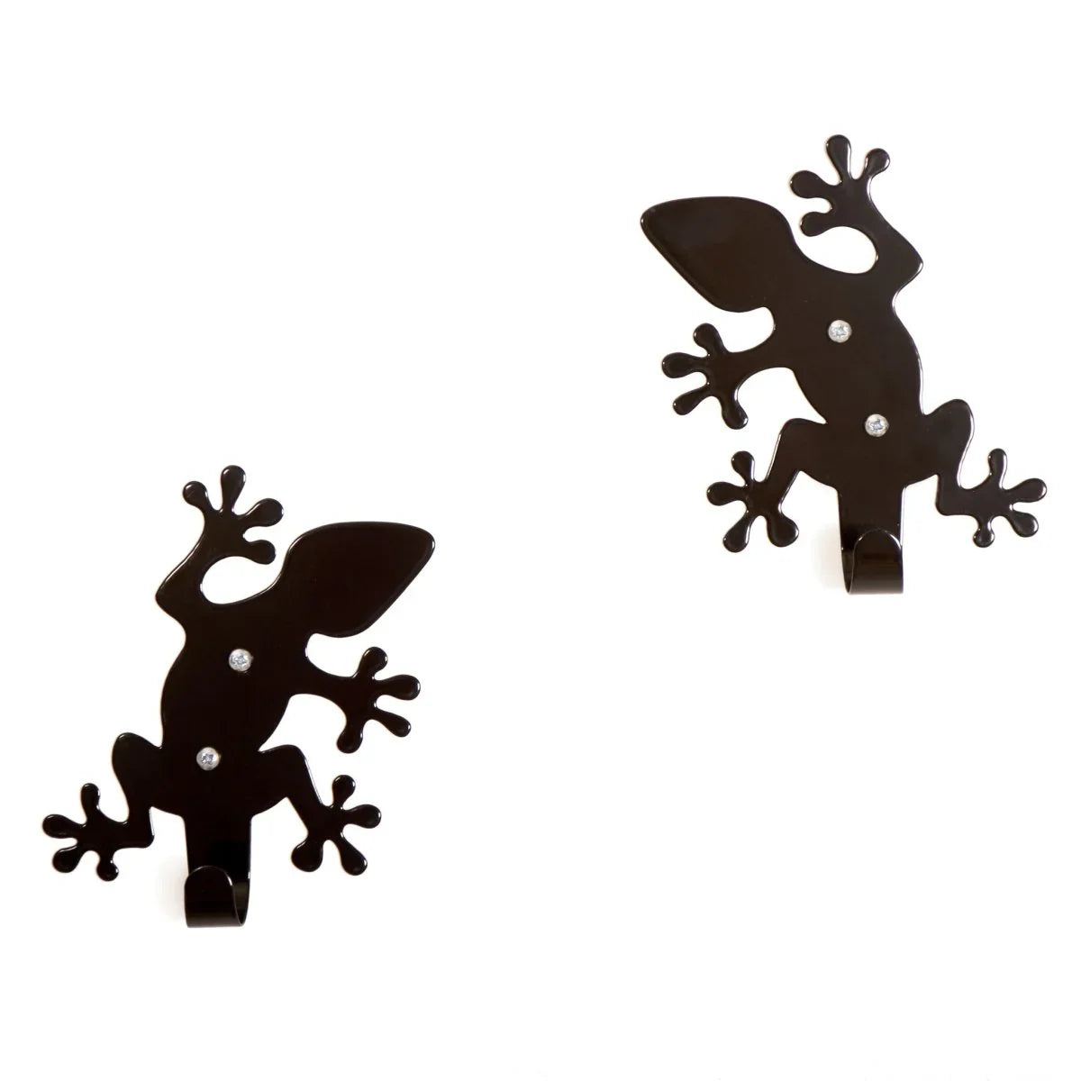 Roommate - Knage til børn - 2-pak - Firben - 15x11 cm - Sort