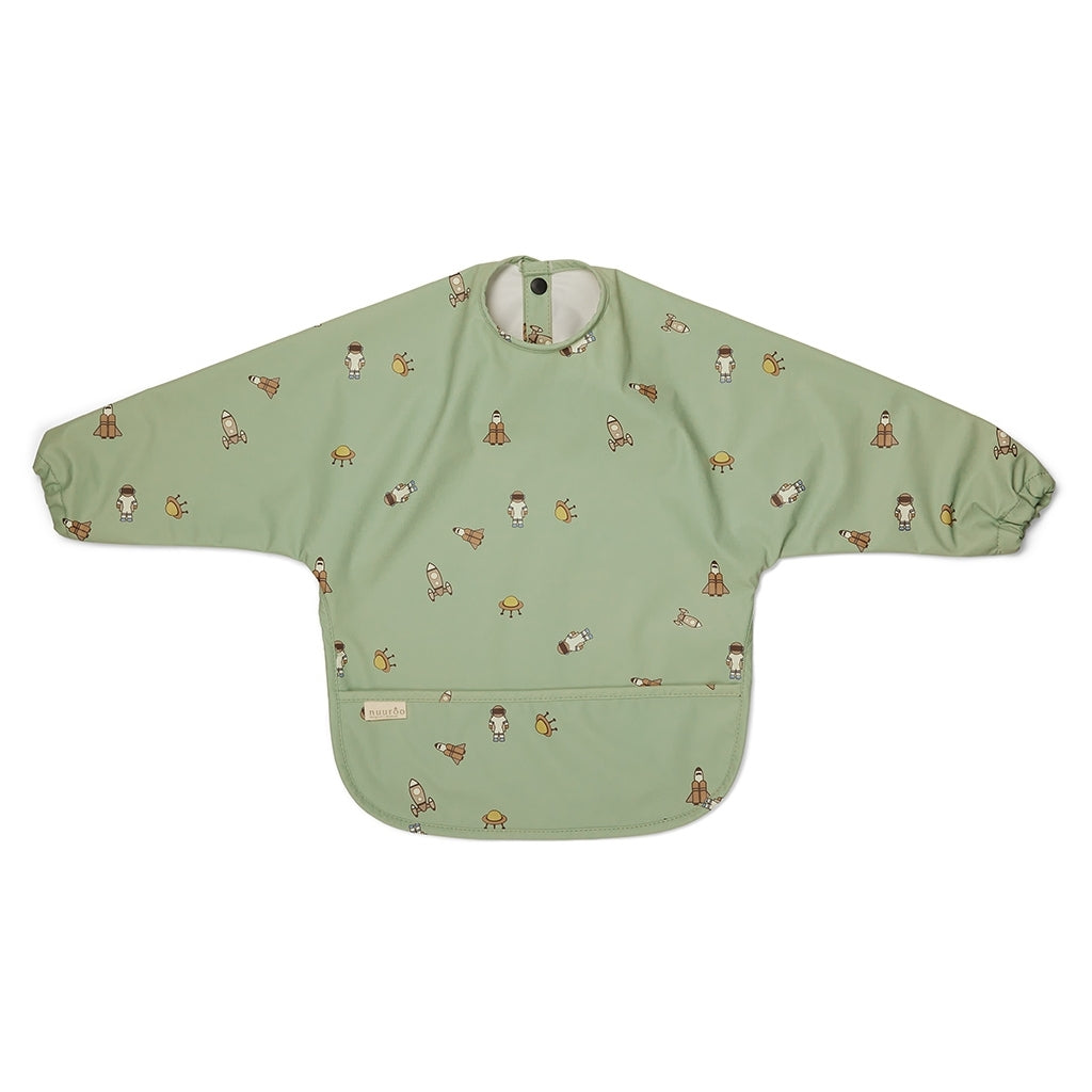 nuuroo - Spiseforklæde - Hagesmæk med ærmer - Light green space