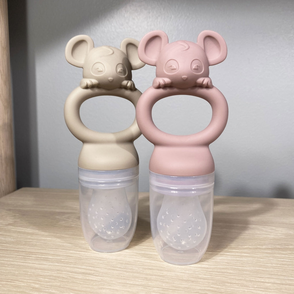 nuuroo - Silikone frugtsut 2-PAK - LFGB silikone - Rose/Cobblestone