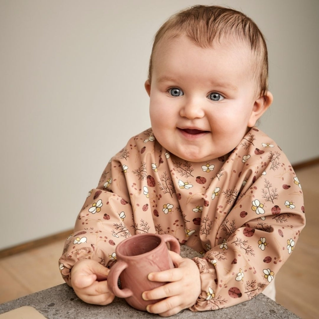 nuuroo - Spiseforklæde - Hagesmæk med ærmer - Flower Bee