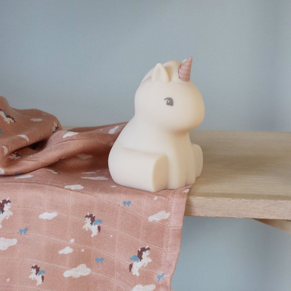 nuuroo - Stofbleer - 2-pak - 100% økologisk bambus - 60x60 cm - Unicorn Sky