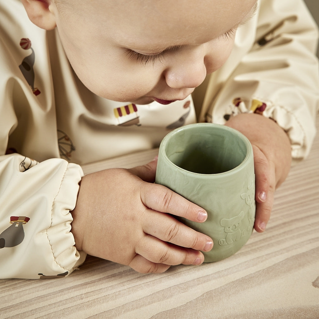 nuuroo - Spiseforklæde - Hagesmæk med ærmer - Cream Circus