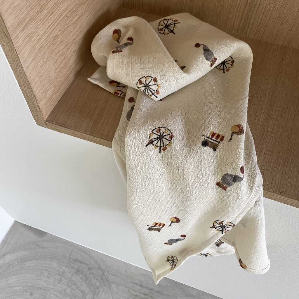 nuuroo - Svøb - 100% økologisk bomuld - 120x120 cm - Circus