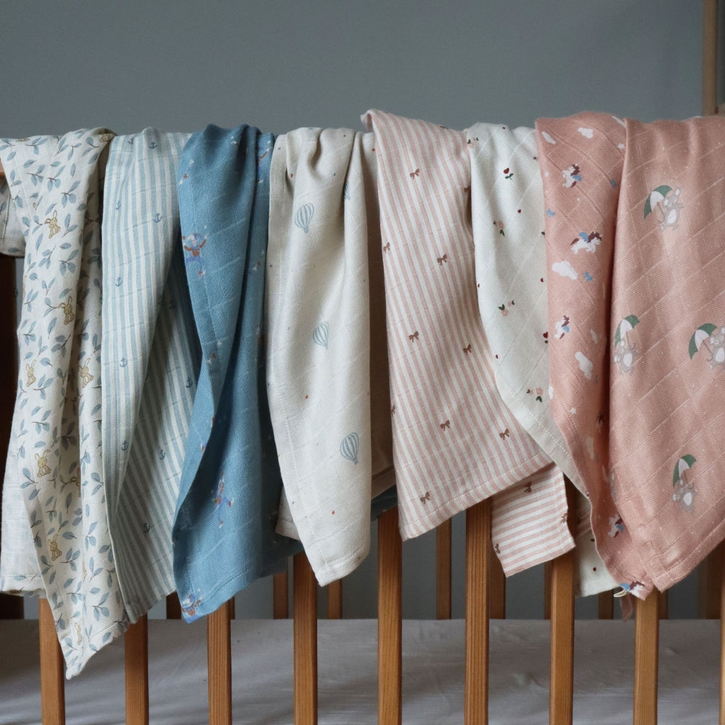 nuuroo - Svøb - 100% økologisk bambus - 110x110 cm - Air Balloon Dot