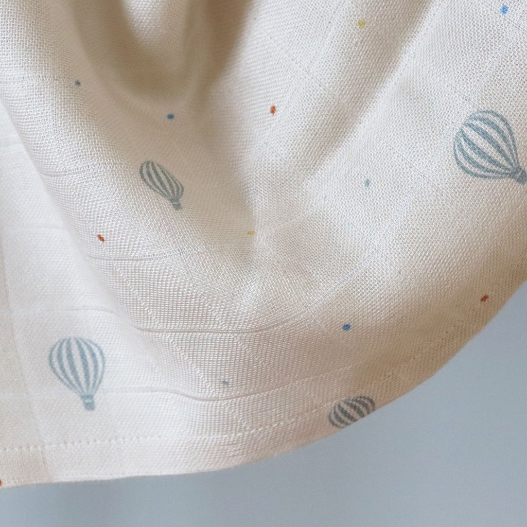 nuuroo - Stofbleer - 2-pak - 100% økologisk bambus - 60x60 cm - Air balloon dot