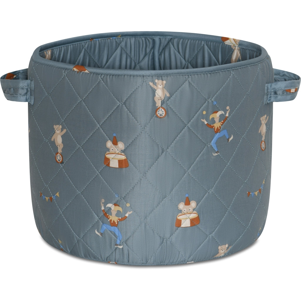 nuuroo - Quiltet opbevaringskurv - 38 cm - Økologisk bomuld - Funfair