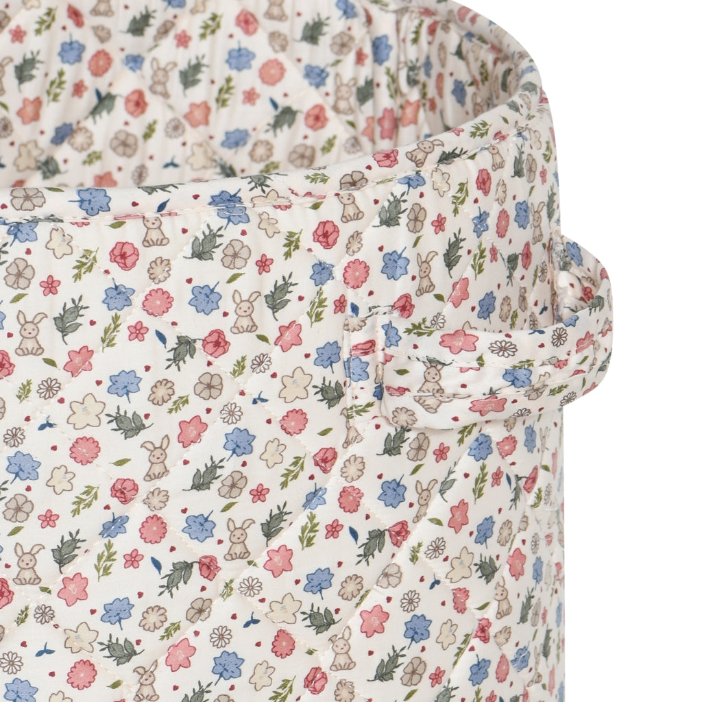 nuuroo - Quiltet opbevaringskurv - 38 cm - Økologisk bomuld - Miniflower