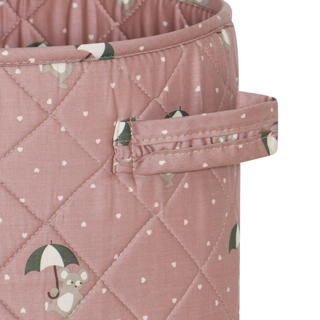 nuuroo - Quiltet opbevaringskurv - 46 cm - Økologisk bomuld - Umbrella