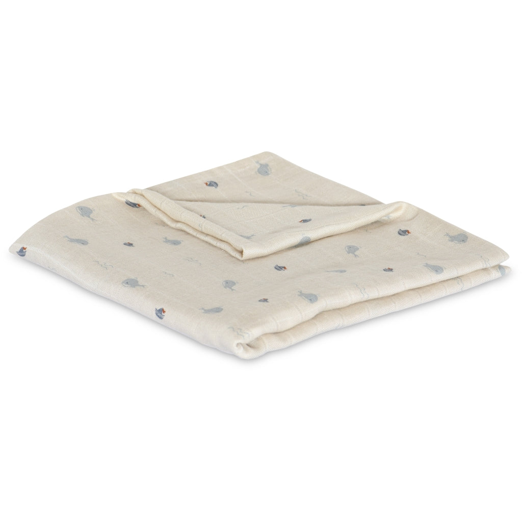 nuuroo - Svøb - 100% økologisk bambus - 110x110 cm - Ocean